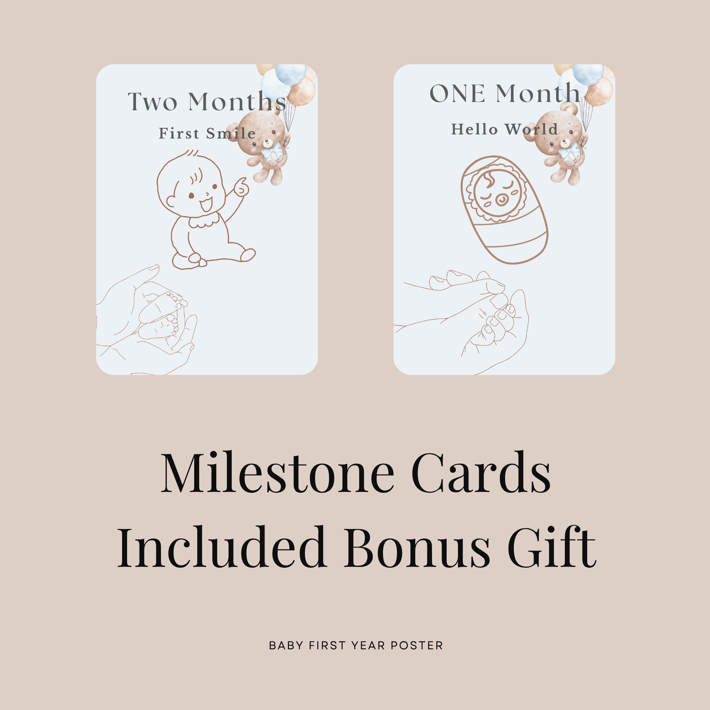 Baby First Year Poster - PrintlyNest