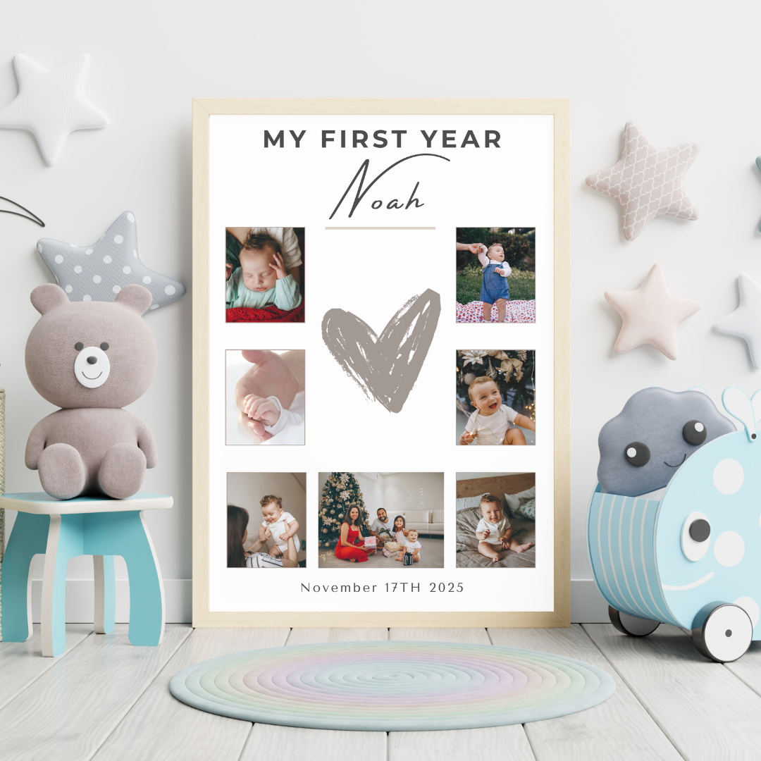 Baby First Year Poster - PrintlyNest