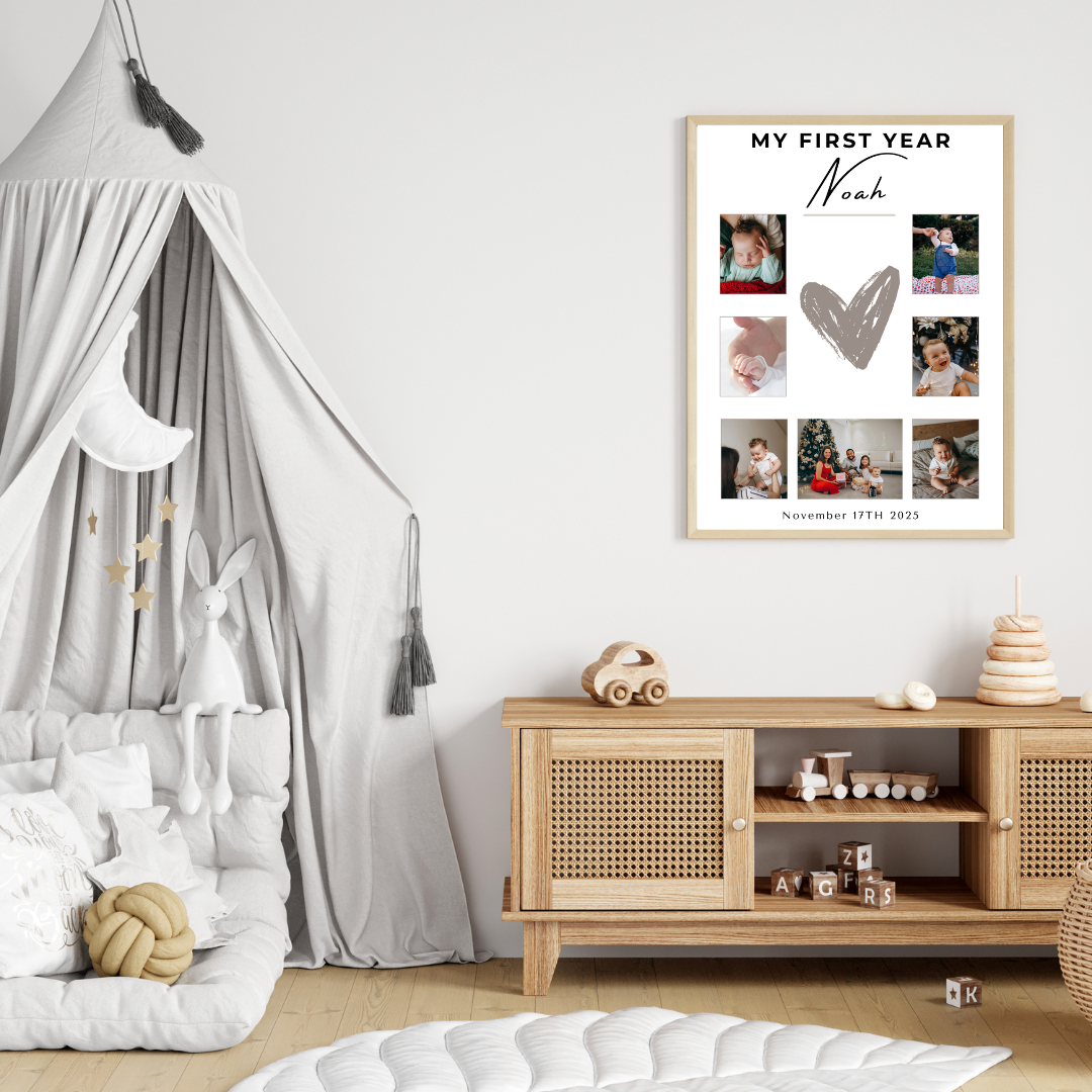 Baby First Year Poster - PrintlyNest